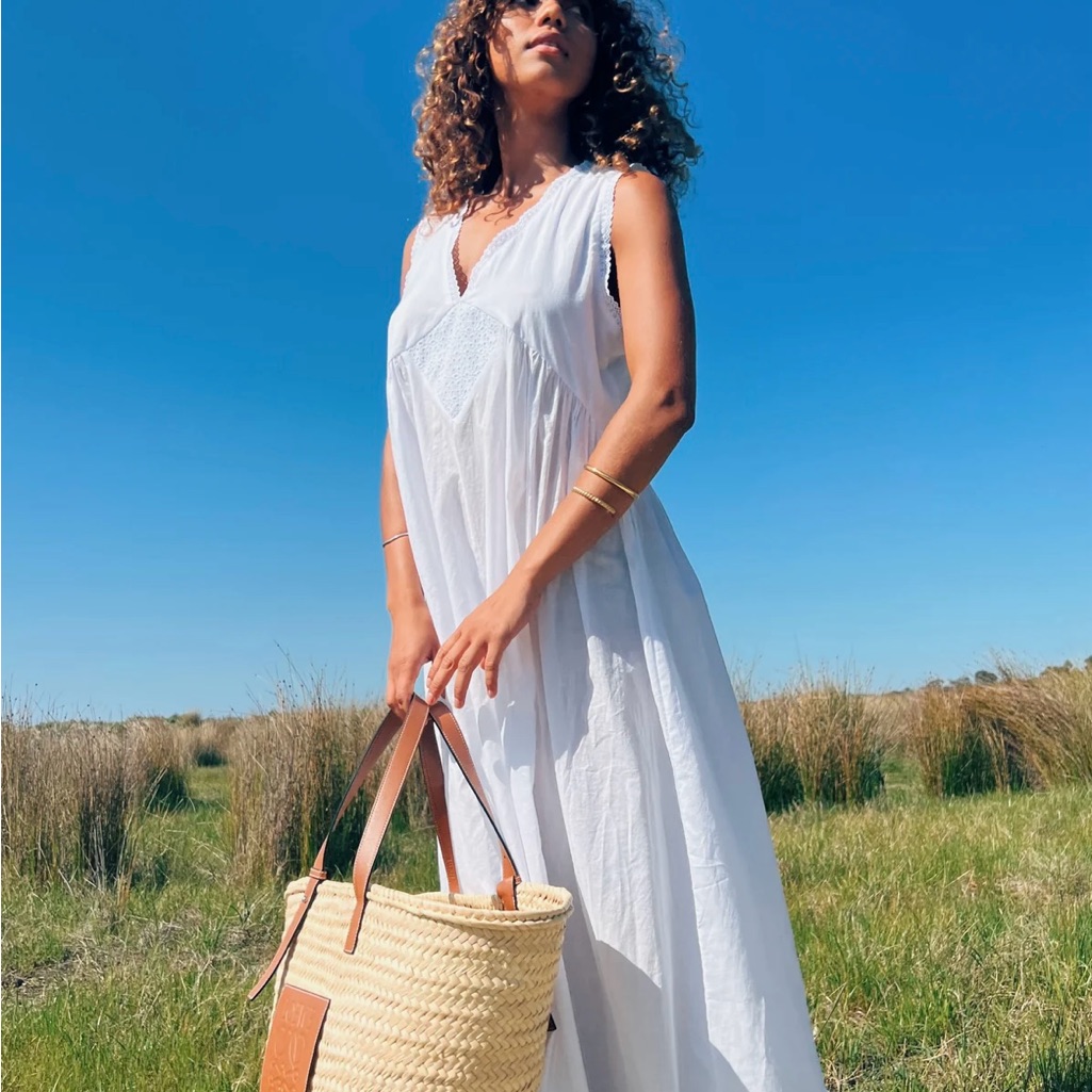 Laneway White Sleeveless Maxi Dress — image 4 of 4
